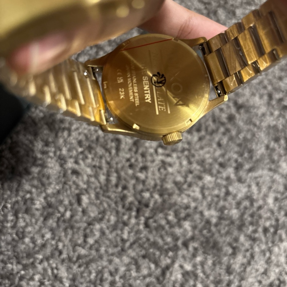 Nixon Sentry Gold Watch